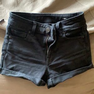 Black AE stretch shorts size 0